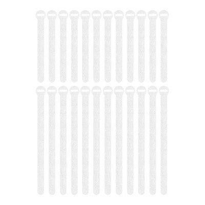 Wrap-It Cable Ties 24pk 6" and 9" White