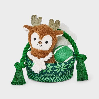 Gift Basket Dog Rope Plush Toy Set - 6pcs - Boots & Barkley