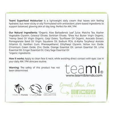 Teami Superfood Moisturizer - 2oz