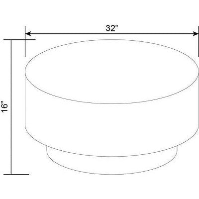 32" Arbon Coffee Table White - Threshold designed with Studio McGee: No Assembly, Pedestal Base, Painted Finish (LOCAL PICKUP ONLY)