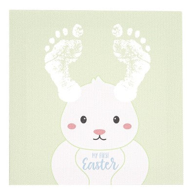 Pearhead 6"x6" My First Easter Wall Canvas Art Framed: Blue, Plywood, MDF, Horizontal Orientation
