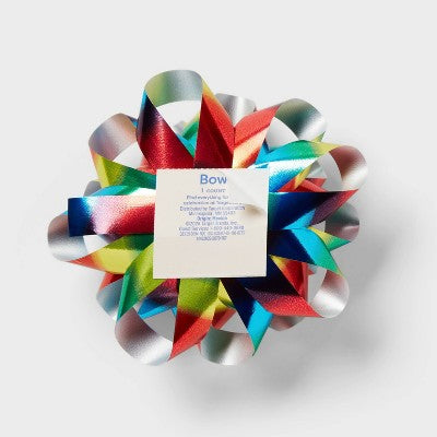 Jumbo Bow Rainbow Ombre Print - Spritz