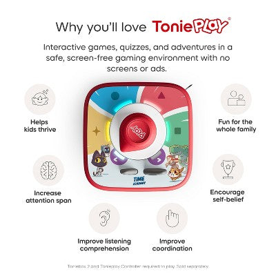 tonies Tonieplay Time Academy Game: Electronic Storybooks for Creative Thinking