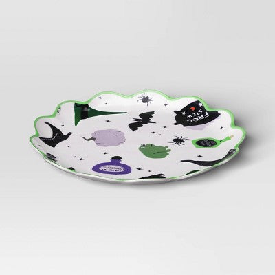 10.5" Halloween Melamine Novelty Potions Dinner Plate - Hyde and EEK! Boutique
