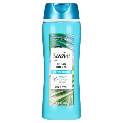 Suave Body Wash - Ocean Breeze - 18 fl oz: Basic Cleansing, Whole Body Application, Recommended for Normal Skin
