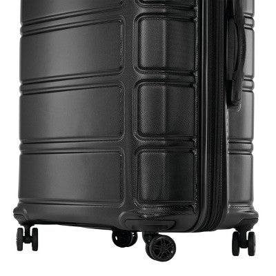 American Tourister Vital Hardside Carry On Spinner Suitcase - Blackout: Water-Resistant, 4-Wheel Spinner, Retractable Handle (LOCAL PICKUP ONLY)