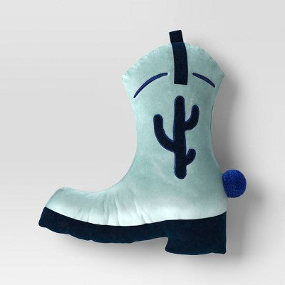 Cowboy Boot Throw Pillow Mint - Room Essentials