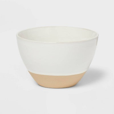 12pc Stoneware Wethersfield Artisan Dinnerware Set White - Threshold: Microwave & Dishwasher Safe Dish Set (LOCAL PICKUP ONLY)