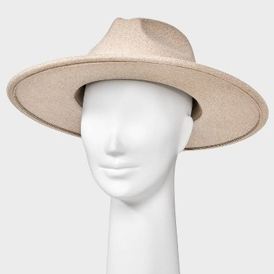Wide Brim Fedora Hat - Universal Thread Taupe L/XL