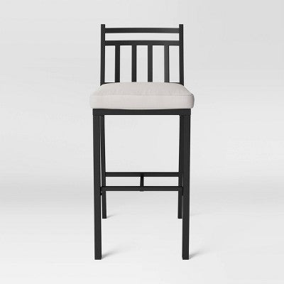 2pk Fairmont Outdoor Patio Bar Height Chairs Black - Threshold (LOCAL PICKUP ONLY)