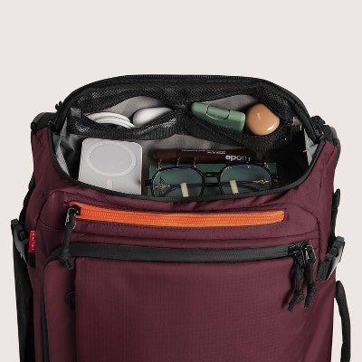 Bagsmart Blast 43L Roller Travel Backpack - Red Currant