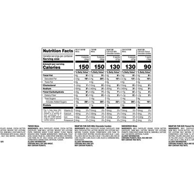 Mars - M&M's, Snickers, Twix, Milky Way Variety Bag - 61.57oz/160ct BBD: 04/2026