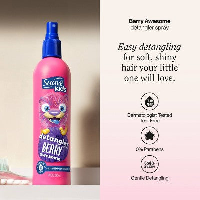 Suave Kids' Detangler Spray Berry Awesome - 10 fl oz