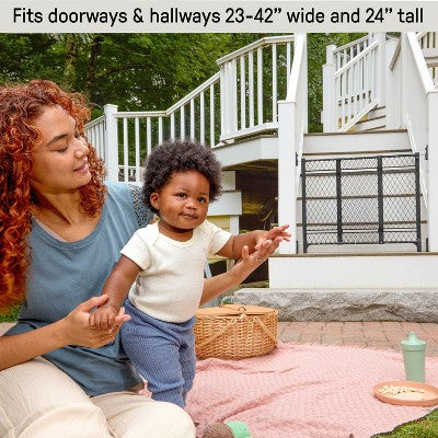 Ingenuity Doorway 42W Series Dog and Baby Gate, Indoor Outdoor - Black (LOCAL PICKUP ONLY)
