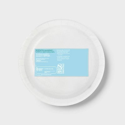 Disposable Dinnerware Paper Plates 7" - Football - 60ct - up&up