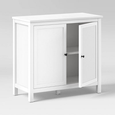 Traditional Multipurpose Storage Cabinet Multipurpose Classic White - Room Essentials (LOCAL PICKUP ONLY)