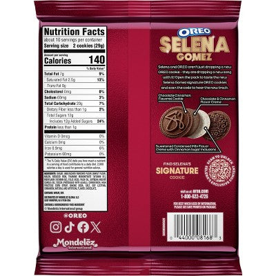 Oreo Selena Gomez Cookies Limited Edition - 10.68oz