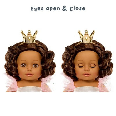 BABY Born Princess Baby Doll Ava - Brown Hair, Light Brown Eyes: Includes Accessories, No Articulation