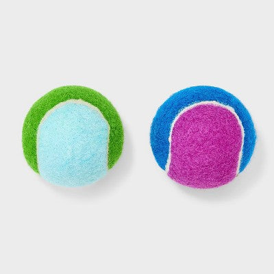 Printed Tennis Dog Ball Toy - Boots & Barkley - 2pk