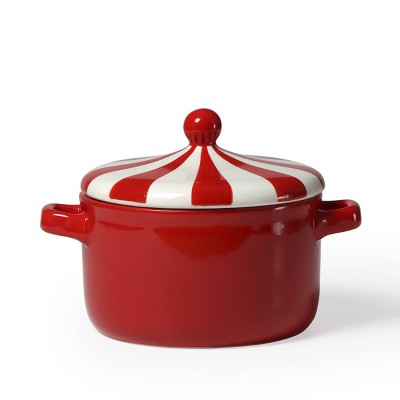Ceramic Cocotte Red - Bullseye's Playground
