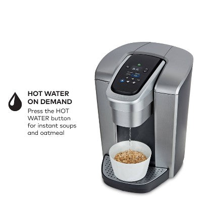 Keurig K-Elite Single-Serve K-Cup Pod Coffee Maker with Iced Coffee Setting - Silver: 75 oz Capacity, Dishwasher-Safe Parts