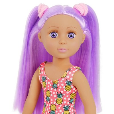 Glitter Girls 14" Vacation Doll with Dog Luma & GG Pup Travel Playset: Includes Hair Brush, Suitcase, Toothbrush