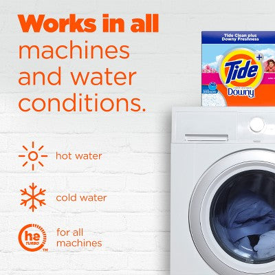 Tide with Downy Powder Laundry Detergent - 89 Loads