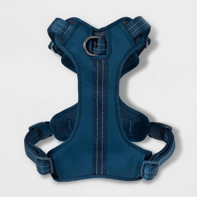 Reflective Comfort Dog Harness - L - Navy - Boots & Barkley: Nylon, Reflective, Maximum Weight 90 lbs