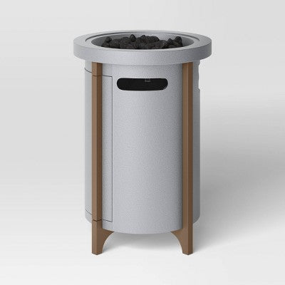 20lb Column Propane Fire Pit Gray - Threshold (LOCAL PICKUP ONLY)