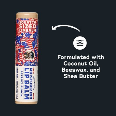 DR. SQUATCH Patriot Punch Americana Lip Balm - 1oz/2pk