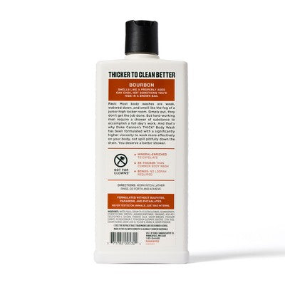 Duke Cannon Supply Co. THICK Men's Body Wash - Buffalo Trace Bourbon - 18 fl oz