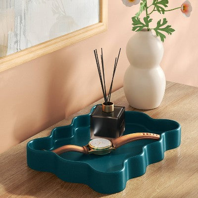 Scallop Tray Teal - Room Essentials