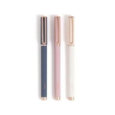 U Brands 3pk Felt Pens Black Ink Soft Touch Catalina Celestial Bohemia Hues: 0.7mm Non-Toxic Felt Tip Pens, Stationery Set