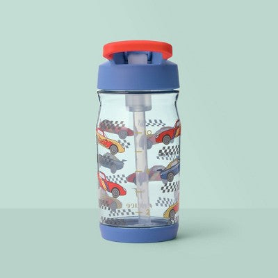 Reduce 14oz Hydrate Tritan Kids' Water Bottle Race Track