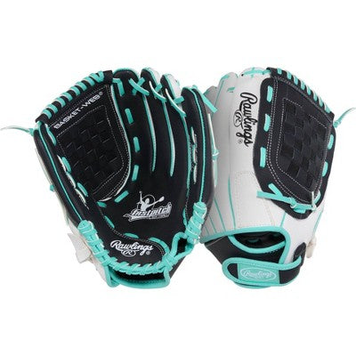 Rawlings Fastpitch 11.5" Soft Ball Glove - Black/White Right