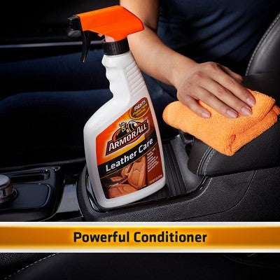 Armor All 16oz Leather Care Automotive Protector: Vehicle Leather Conditioner & Cleaner, Car Interior Protection Liquid