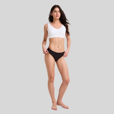 Jockey Generation Women's 4pk Cotton Stretch Breathable Bikini Underwear - Black M