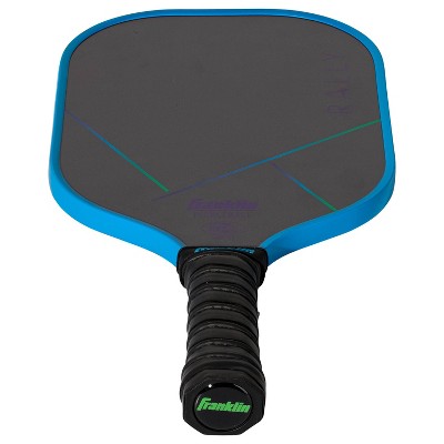 Franklin Sports 15.7'' Rally Traditional Pickleball Paddle - Blue/Green: Polypropylene Core