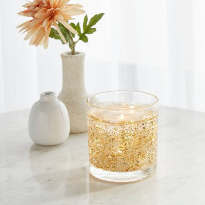 LED Gel Light Up Fireside Glow Candle 2.5oz - Threshold