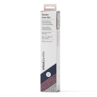 Cricut Joy Xtra 9.5"x12" Smart Iron-on Nebula Sampler: Multicolored Craft Cutting Materials, PET, 3 Pack