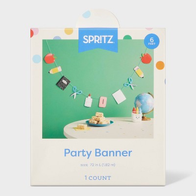 School Classroom Party Paper Banner - Spritz