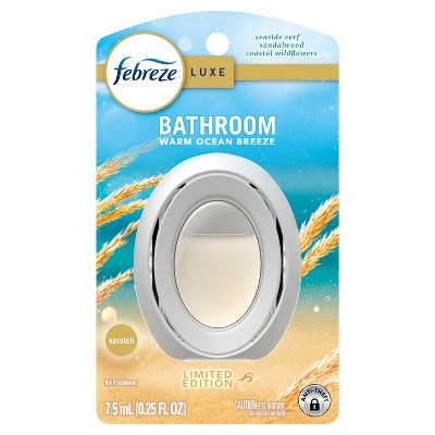 Febreze Luxe Bathroom Air Freshener - Warm Ocean Breeze - 0.25 fl oz
