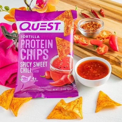 Quest Nutrition Tortilla Style Protein Chips - Spicy Sweet Chili - 4pk/1.1oz