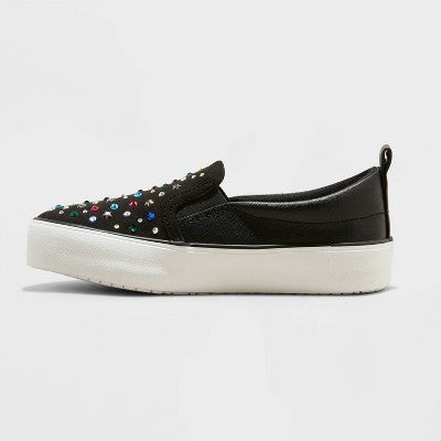 Girls' Hanna Slip-On Sneakers - art class Black 1
