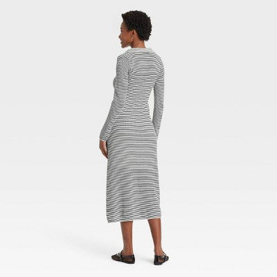 Women's Long Sleeve Maxi Sweater Dress M