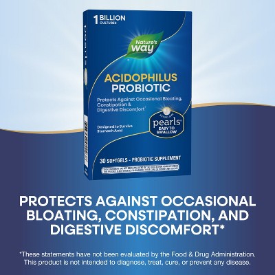 Nature's Way Acidophilus Probiotic Pearls Softgels - 30ct