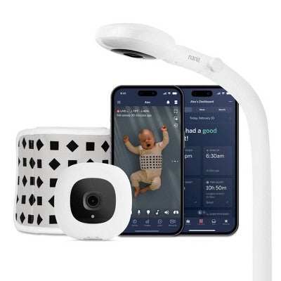 Nanit Pro Smart Baby Monitor & Floor Stand - White