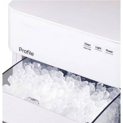 GE Appliances Opal 2.0 Ultra Nugget Ice Maker with Side Tank and Scale Inhibiting Filter White (LOCAL PICKUP ONLY)