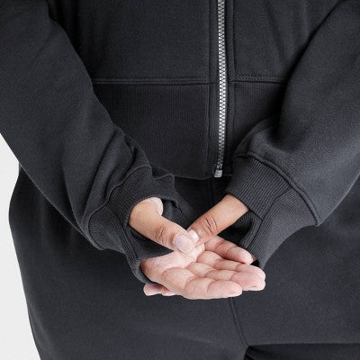 Women's Fleece Full Zip Hooded Sweatshirt XXL