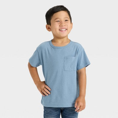 Toddler Boys' Short Sleeve Relaxed T-Shirt  Dusty Blue 5T
